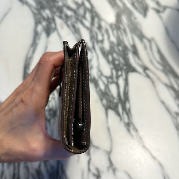 Hermes Bearn H wallet Etoupe with silver hardware-AUTHENTIC - Picture 4 of 7